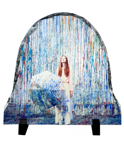 แผ่นหินพิมพ์ Abstract background Rock